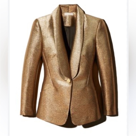 Ramy Brook  Women luxury Blazer Metallic Gold - Picture 14 of 16